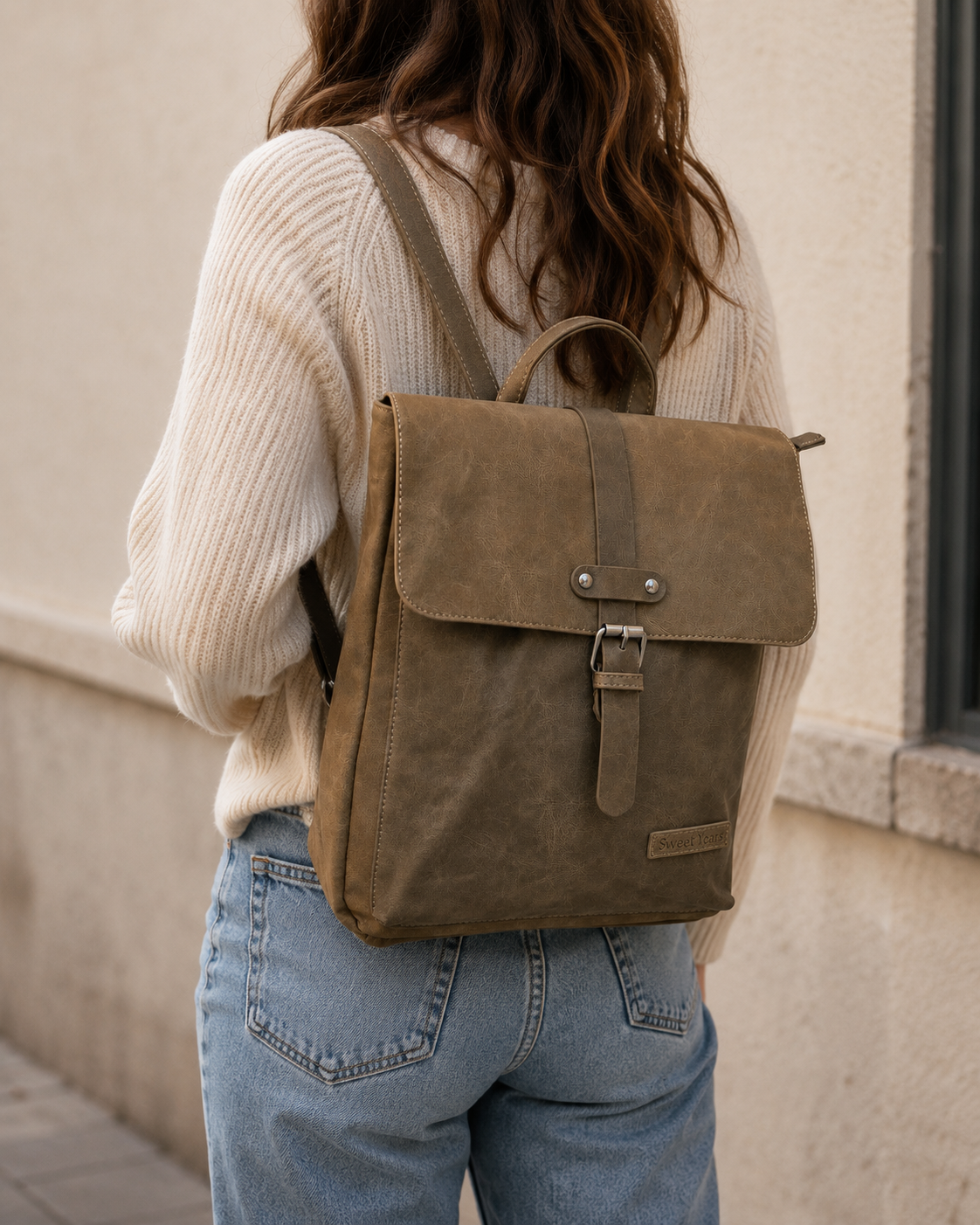 RUTH BROWN SUEDE BAG