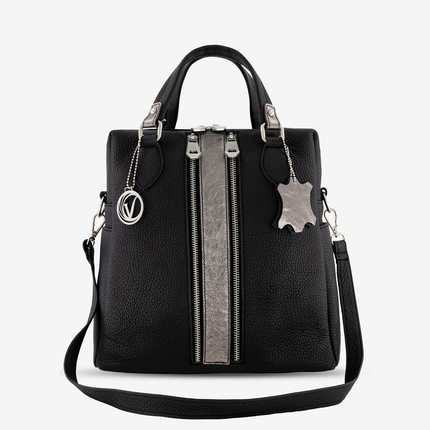 DIANA BAG BLACK AND NICKEL