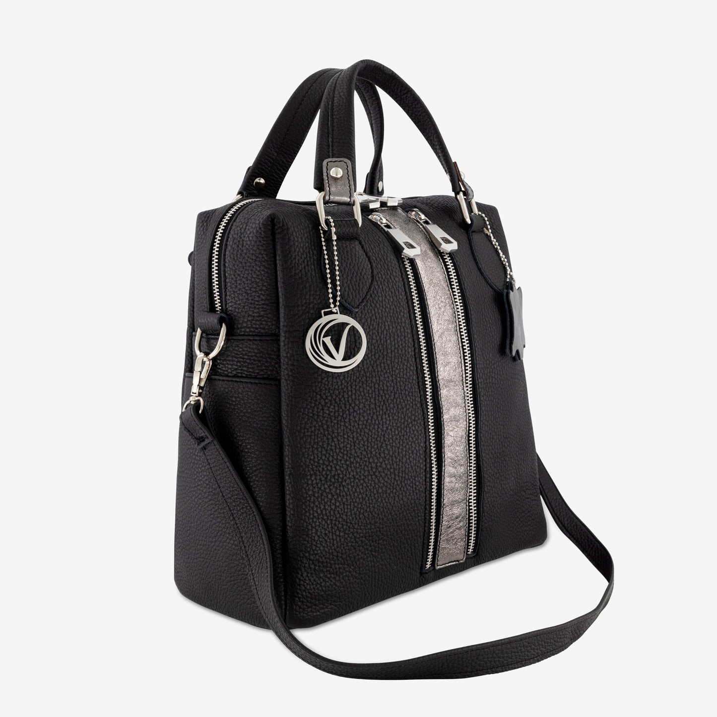 DIANA BAG BLACK AND NICKEL