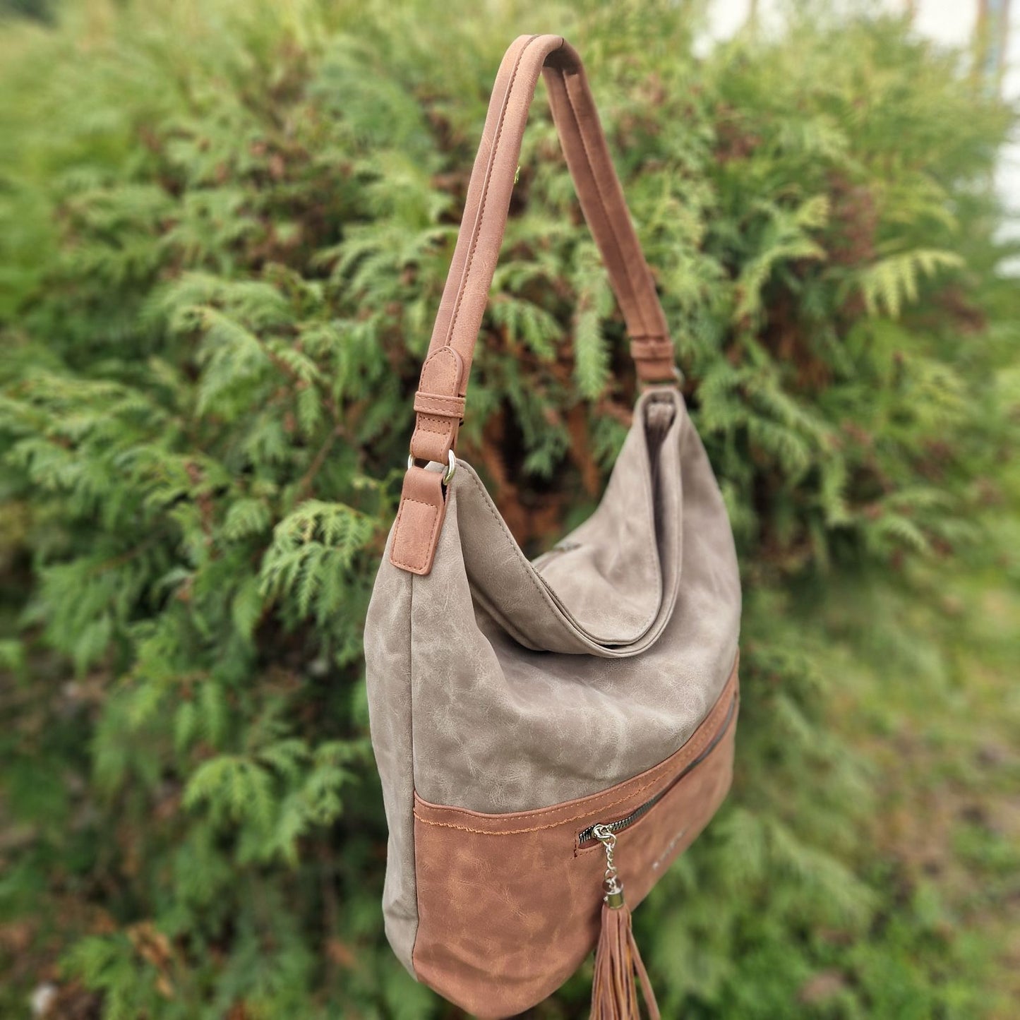 ELIANA SUEDE TOTE SHOULDER BAG