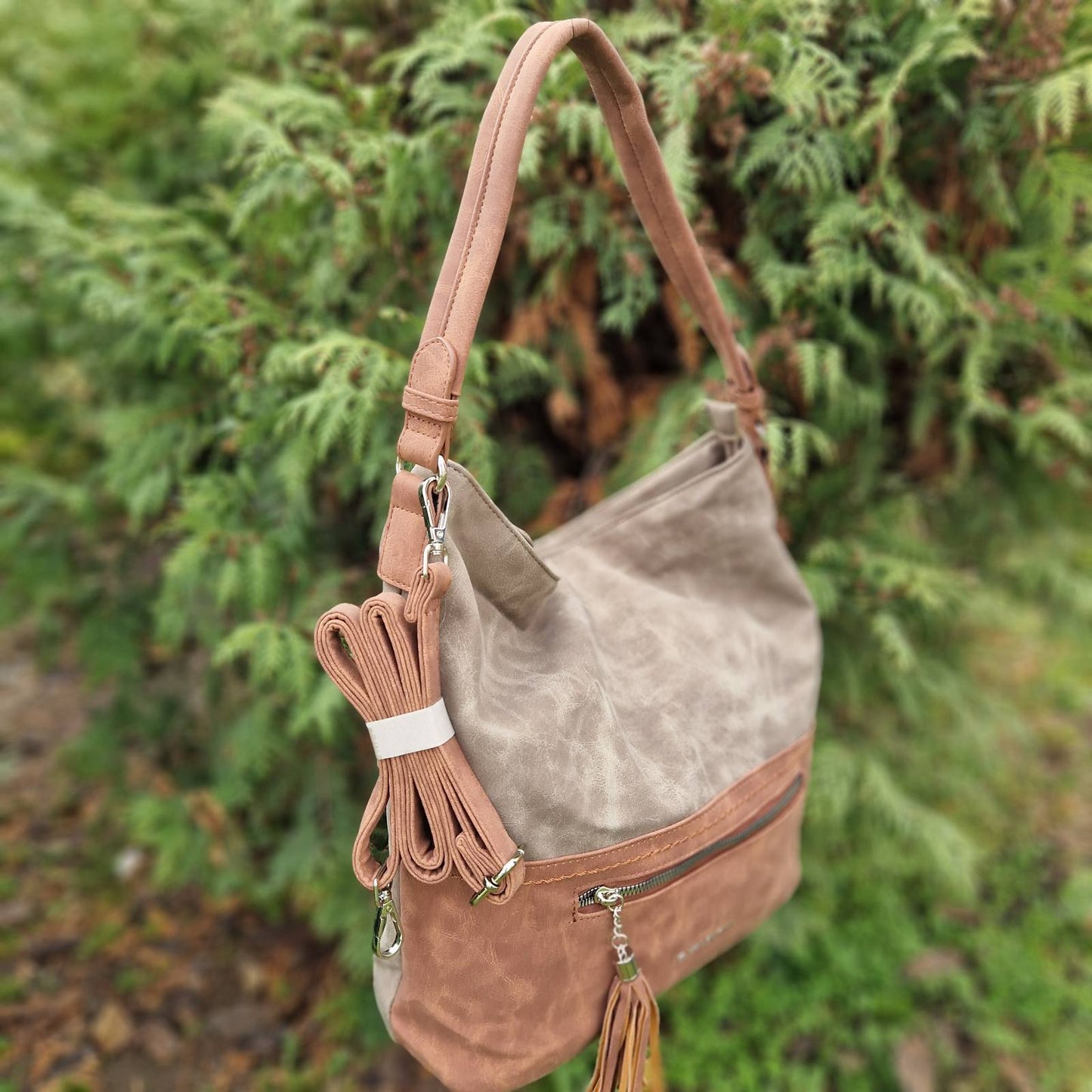 ELIANA SUEDE TOTE SHOULDER BAG