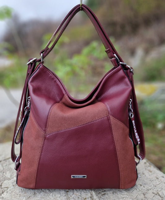 CHARLOTTE VEGAN SUEDE LEATHER BAG