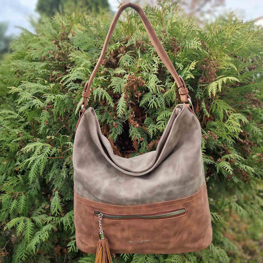 ELIANA SUEDE TOTE SHOULDER BAG