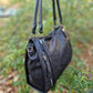 AMELIA VEGAN ECO LEATHER BLACK BAG
