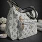 AYLA WHITE PATTERN SHOULDER BAG