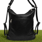 IVY BLACK CONVERTIBLE BACKPACK SHOULDER BAG