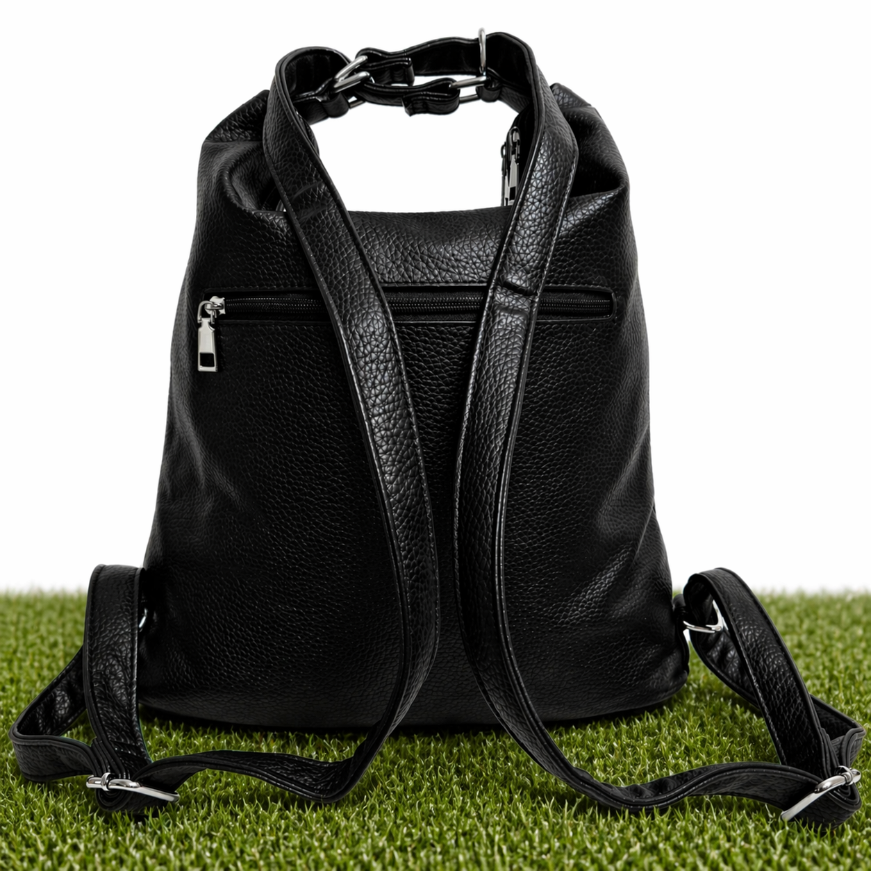 IVY BLACK CONVERTIBLE BACKPACK SHOULDER BAG
