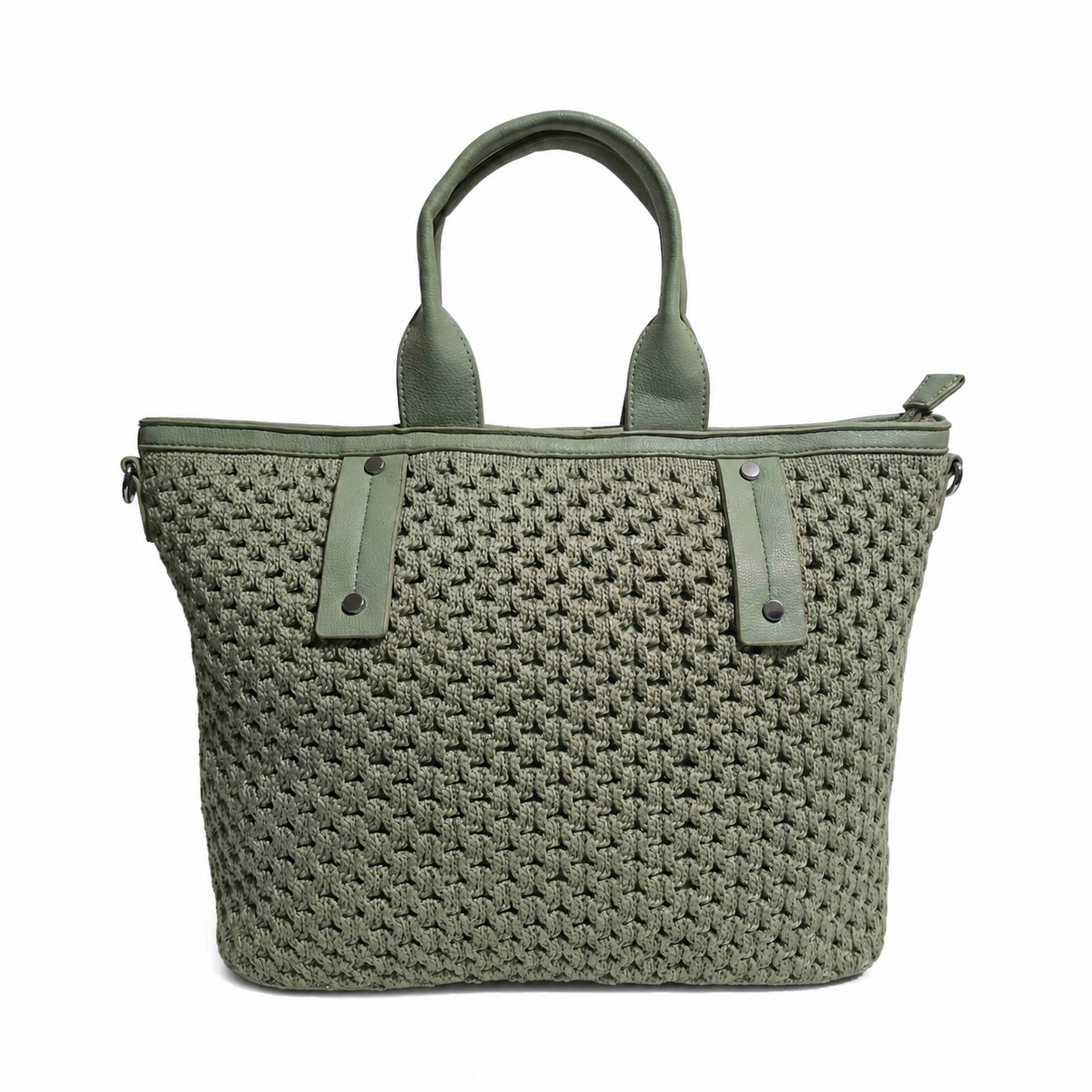 SHIRLEY GREEN TOTE BAG