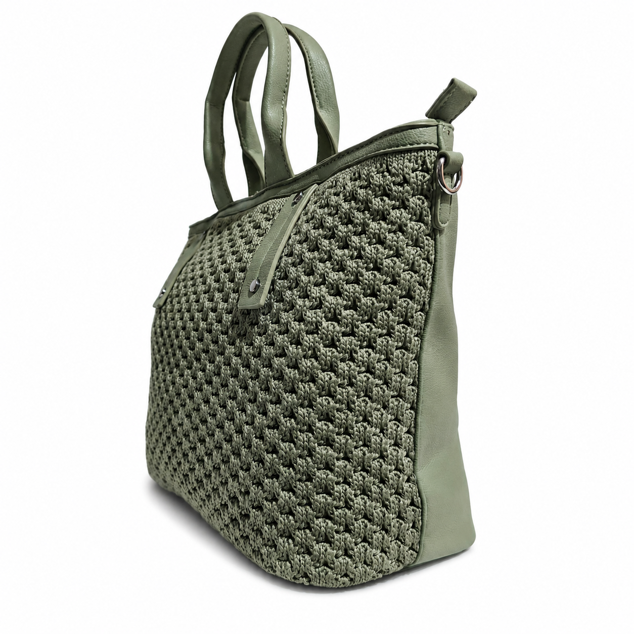 SHIRLEY GREEN TOTE BAG
