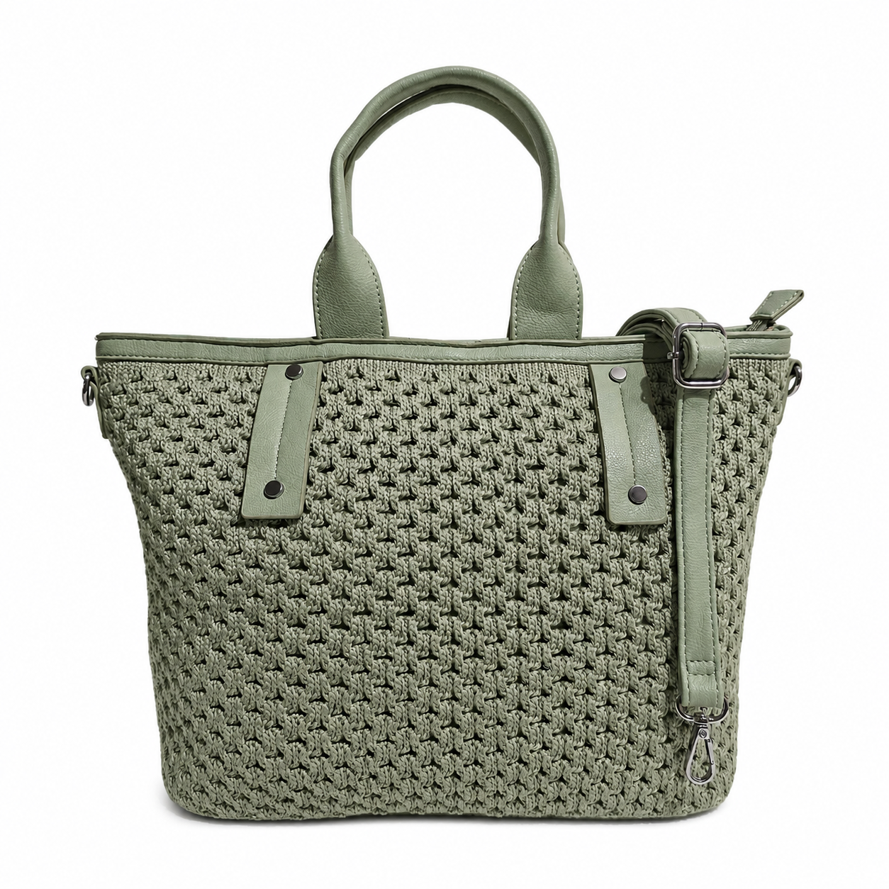 SHIRLEY GREEN TOTE BAG