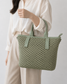 SHIRLEY GREEN TOTE BAG