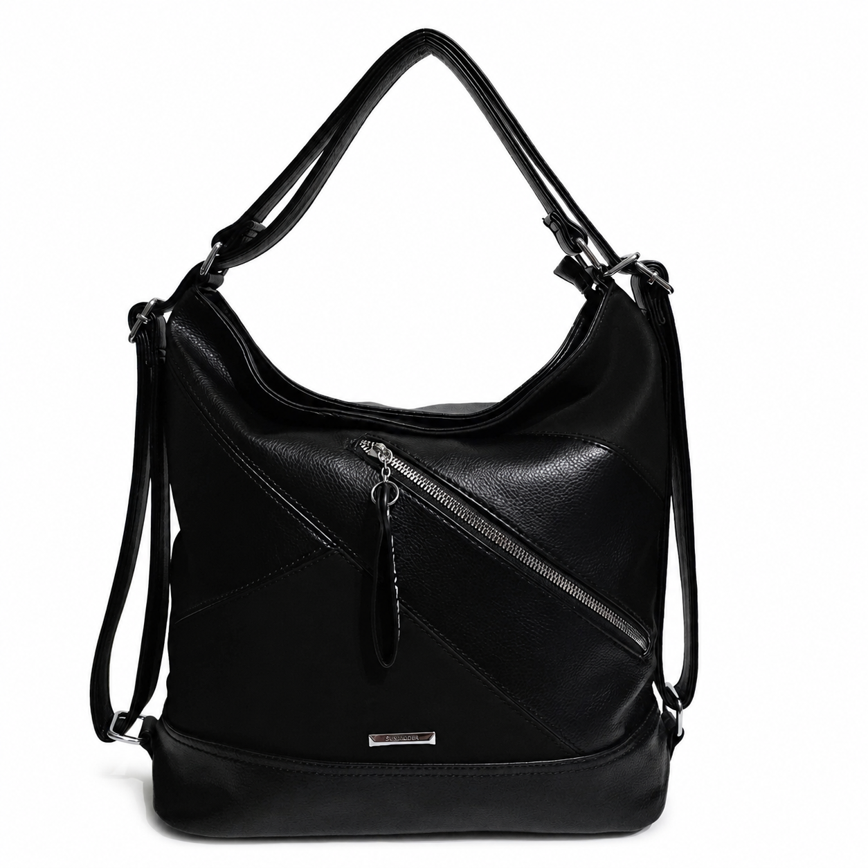 TERESA CONVERTIBLE BLACK BAG