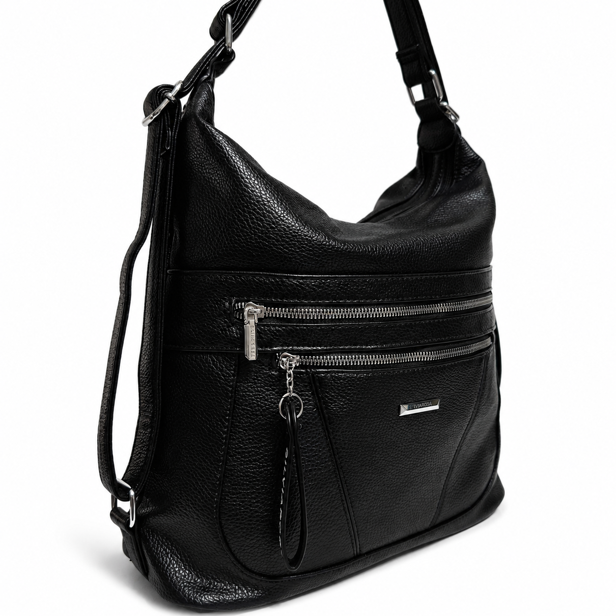 LEONA BLACK CONVERTIBLE BAG
