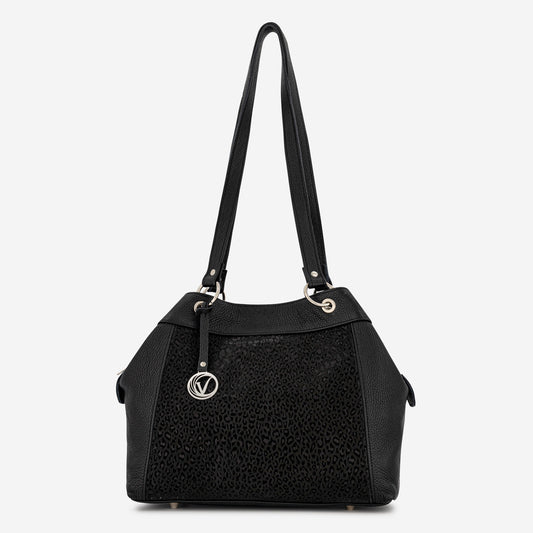 CHRISTINE SHOULDER BAG BLACK LEO