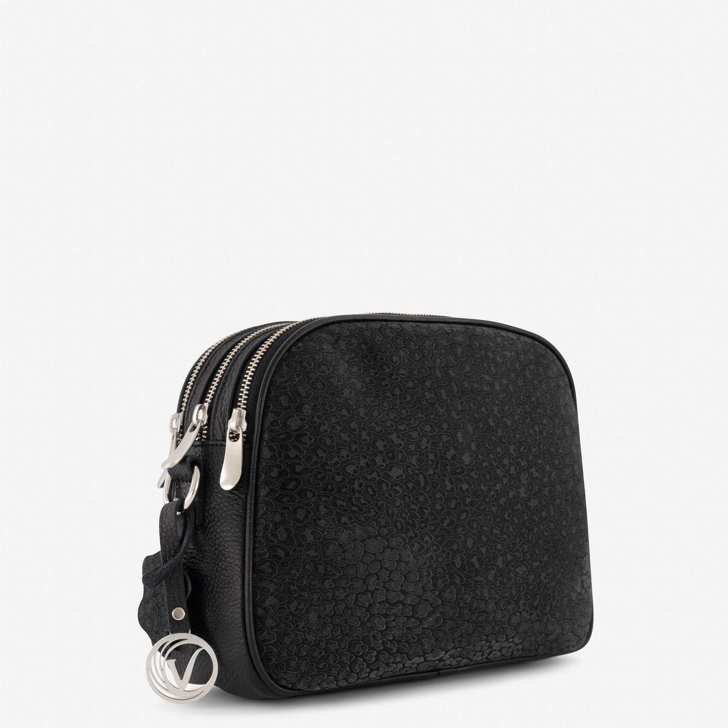 HEIDI CROSSBODY BAG BLACK LEO