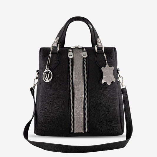DIANA BAG BLACK AND NICKEL