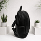 DAISY VEGAN ECO LEATHER BLACK BACKPACK